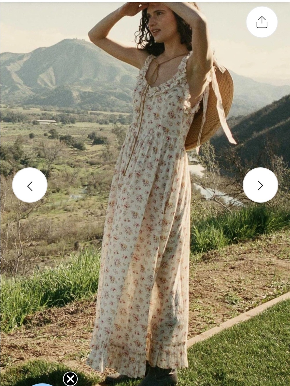 Doen Ondine Dress Tuileries Bloom Size M